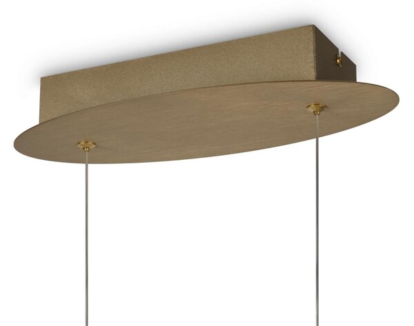 Maytoni Závěsné LED svítidlo CURVE, 42W, d. 92 cm, CRI85 Barva: Zlatá