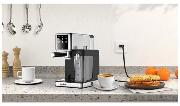 MEGAKOMBO Nízkosacharidový rýžovar BestBerg BBRC-100 + Pákový espresso kávovar s napěňovačem mléka BestBerg BBCF-2032