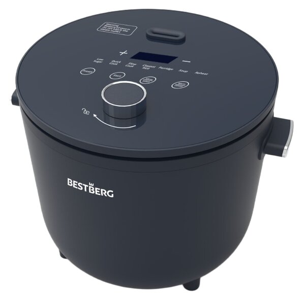 MEGAKOMBO Nízkosacharidový rýžovar BestBerg BBRC-100 + Pákový espresso kávovar s napěňovačem mléka BestBerg BBCF-2032