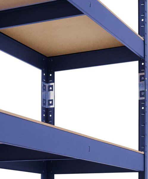 Kovový regál 180x90x40 cm 5 polic lakovaný pozink HIGHER RSM175