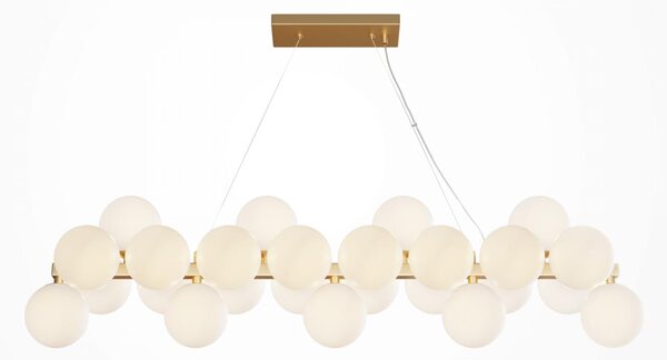 Maytoni Závěsné svítidlo DALLAS, 25xG9, d. 123,5 cm Barva: Zlato-opalová