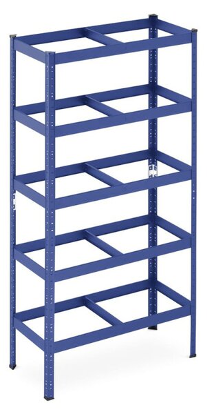 Kovový regál 180x90x40 cm 5 polic lakovaný pozink HIGHER RSM175