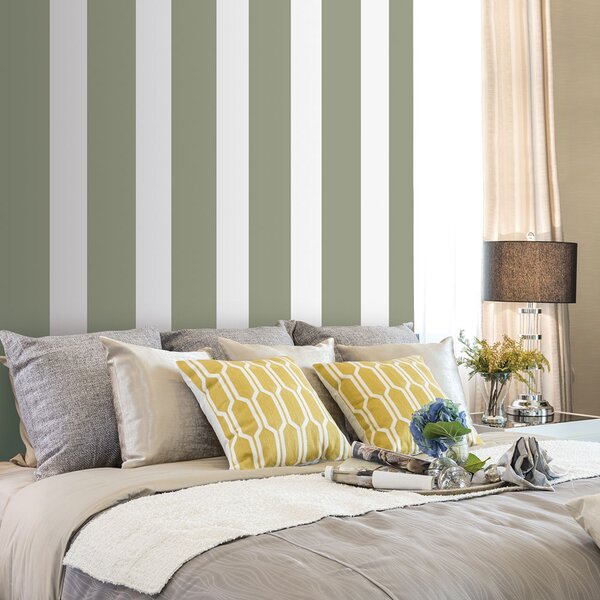 Vliesová tapeta na zeď, zelená, pruhy, 5062-2, Essential Stripes, ICH Wallcoverings