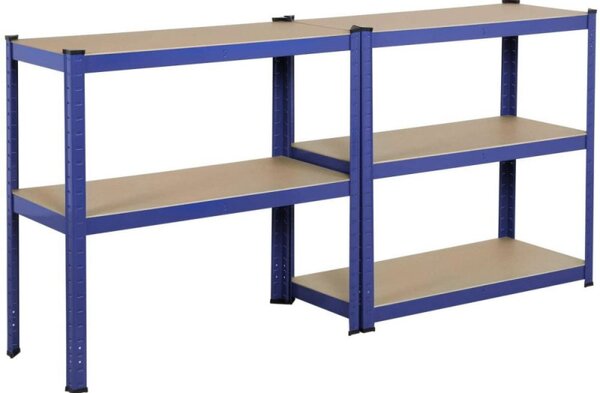 Kovový regál 180x90x40 cm 5 polic lakovaný pozink HIGHER RSM175