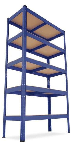 Kovový regál 180x90x40 cm 5 polic lakovaný pozink HIGHER RSM175