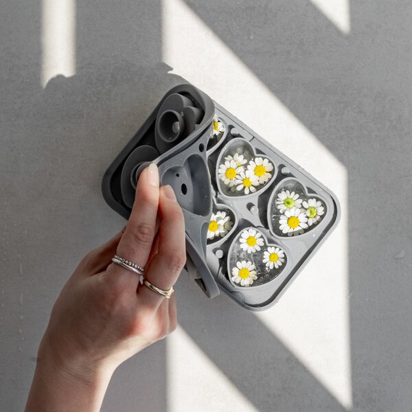 Silikonová forma na led Hearts