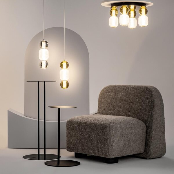 Maytoni Závěsné LED svítidlo DROP, 16W, Ø 12 cm, CRI80 Barva: Chrom