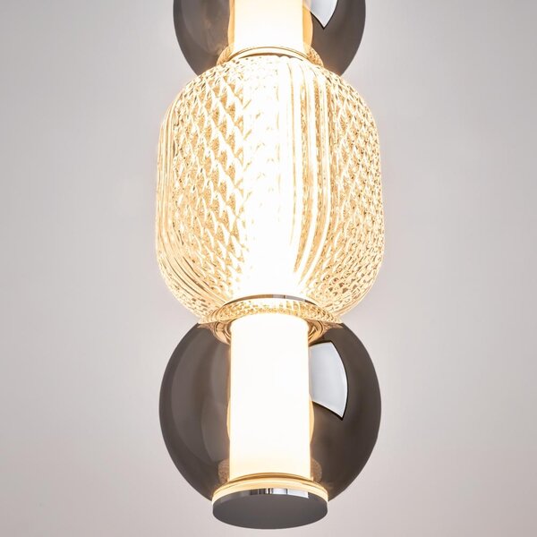 Maytoni Závěsné LED svítidlo DROP, 16W, Ø 12 cm, CRI80 Barva: Chrom
