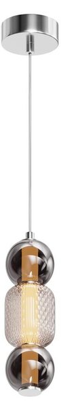 Maytoni Závěsné LED svítidlo DROP, 16W, Ø 12 cm, CRI80 Barva: Chrom