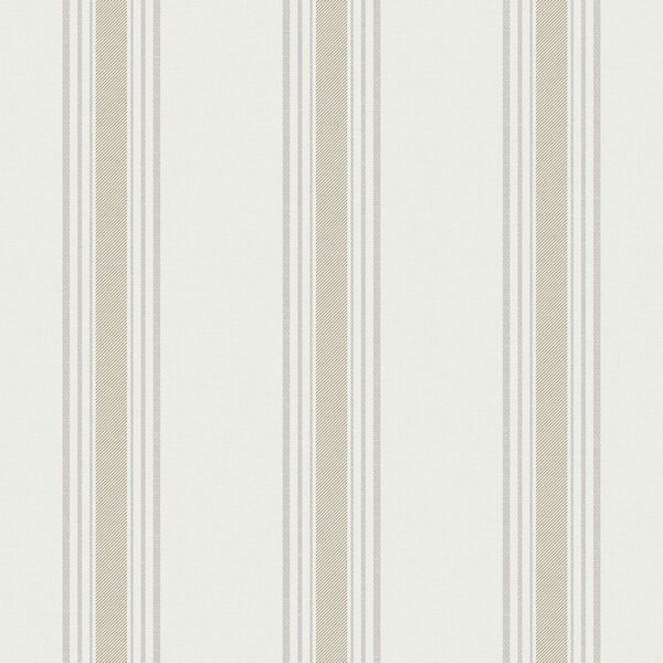 Vliesová tapeta na zeď, béžová, pruhy, 9810-2, Essential Stripes, ICH Wallcoverings
