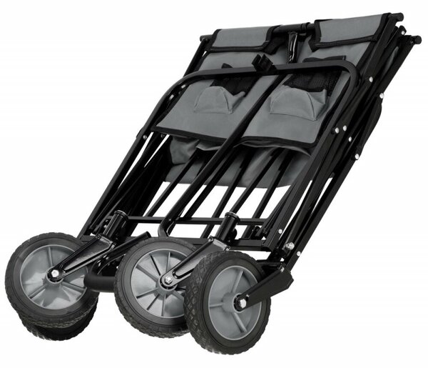 Skládací vozík 80 kg, šedý SPRINGOS GA0015