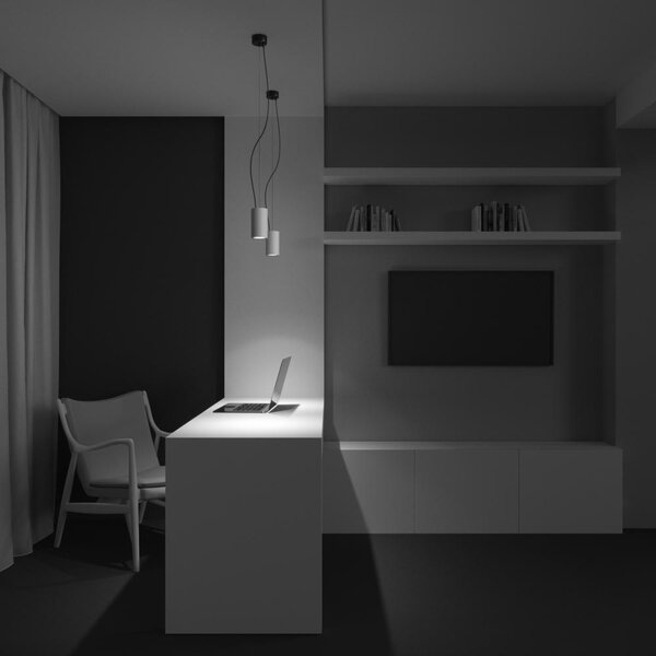 Maytoni Závěsné LED svítidlo EFIR, 15W, Ø 7,5 cm, CRI90 Barva: Černá