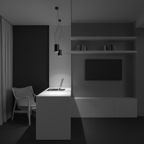 Maytoni Závěsné LED svítidlo EFIR, 25W, Ø 9,5 cm, CRI90 Barva: Černá