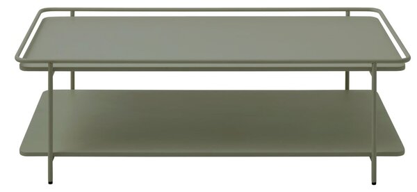 Zelený kovový konferenční stolek 55x110 cm Yuba – Unique Furniture