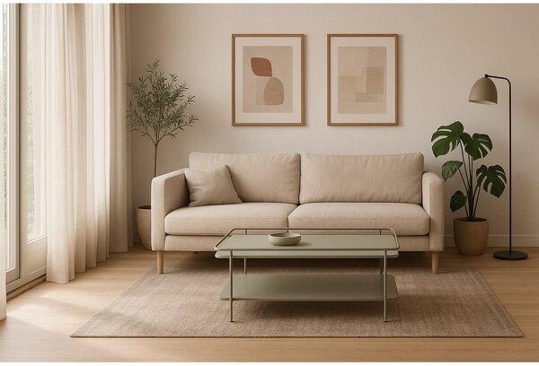 Zelený kovový konferenční stolek 55x110 cm Yuba – Unique Furniture