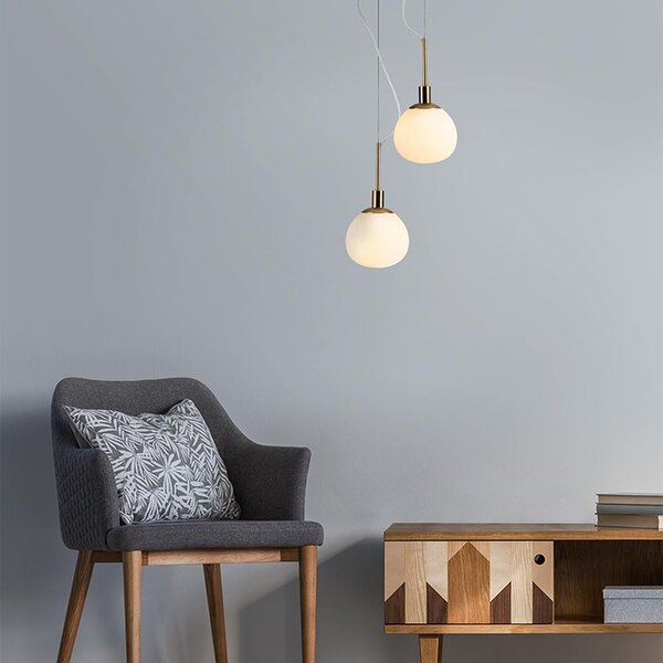 Maytoni Závěsné svítidlo ERICH, 1xE14, Ø 15 cm Barva: Nikl