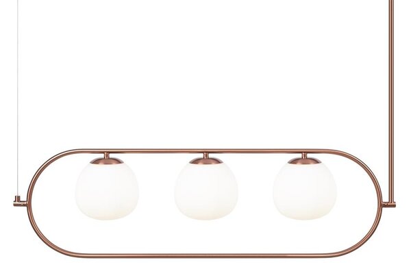 Maytoni Závěsné svítidlo ERICH, 3xE14, d. 89 cm Barva: Růžovo-zlatá