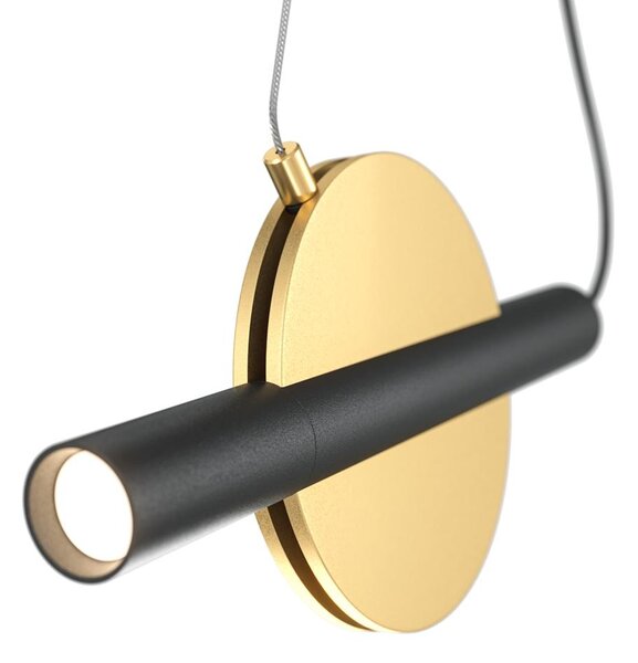 Maytoni Závěsné LED svítidlo ENIGMA, 5W, Ø 30 cm, CRI90 Barva: Zlatá