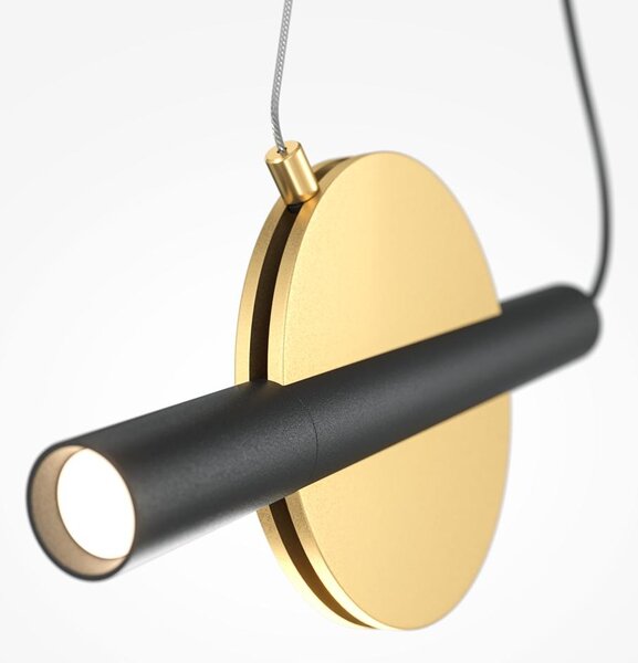 Maytoni Závěsné LED svítidlo ENIGMA, 5W, Ø 30 cm, CRI90 Barva: Zlatá