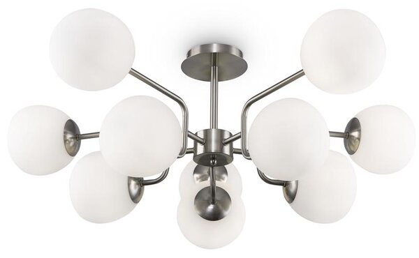 Maytoni Závěsné svítidlo ERICH, 10xE14, Ø 90,7 cm Barva: Nikl