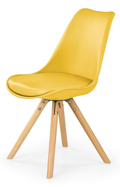 Jídelní židle K201 Halmar Žlutá