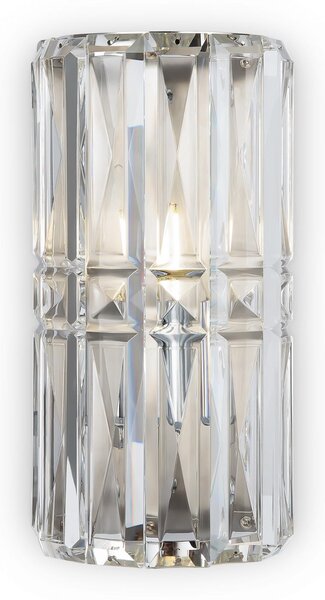 Maytoni Nástěnné křišťálové svítidlo FACET, 1xE14, v. 25 cm Barva: Chrom