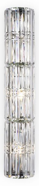 Maytoni Nástěnné křišťálové svítidlo FACET, 3xE14, v. 75,2 cm Barva: Chrom