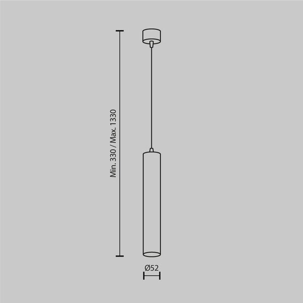 Maytoni Závěsné LED svítidlo FOCUS LED, 12W, Ø 5,2 cm, CRI90 Barva: Bílá