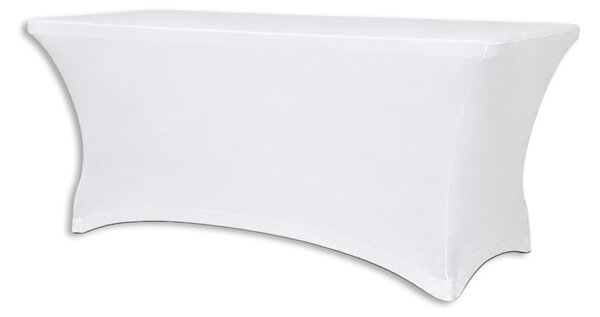Elastický potah pro obdélníkový stůl 122cm barva Bílá