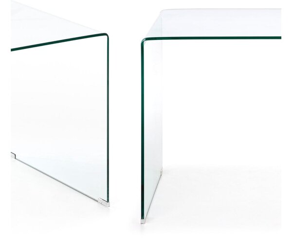 Skleněný pracovní stůl 70x125 cm Burano – Kave Home