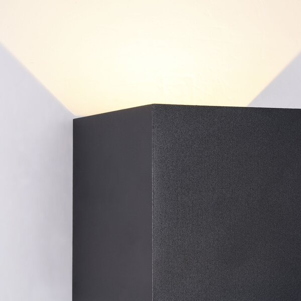 Maytoni Venkovní nástěnné LED svítidlo FULTON, 6W, š. 10 cm, CRI80, IP54 Barva: Černá