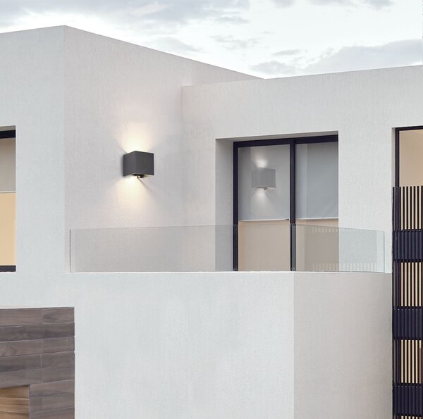 Maytoni Venkovní nástěnné LED svítidlo FULTON, 6W, š. 10 cm, CRI80, IP54 Barva: Černá