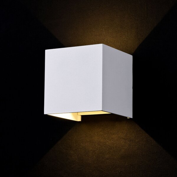 Maytoni Venkovní nástěnné LED svítidlo FULTON, 6W, š. 10 cm, CRI80, IP54 Barva: Černá