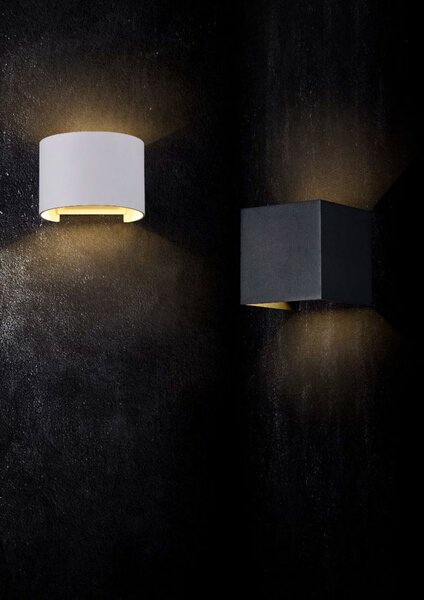 Maytoni Venkovní nástěnné LED svítidlo FULTON, 6W, v. 9,5 cm, CRI80, IP54 Barva: Černá