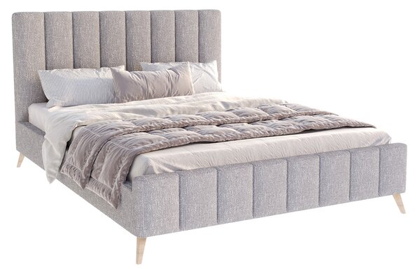 Čalouněná postel FRASCA 120x200 Šedá Boucle