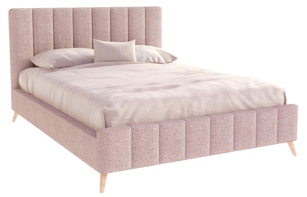 Čalouněná postel FRASCA 120x200 Růžová Boucle