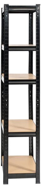 Kovový regál do domácnosti 70 cm QARIAN - černý