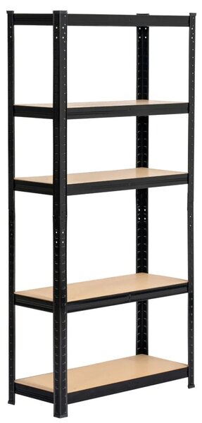 Kovový regál do domácnosti 70 cm QARIAN - černý