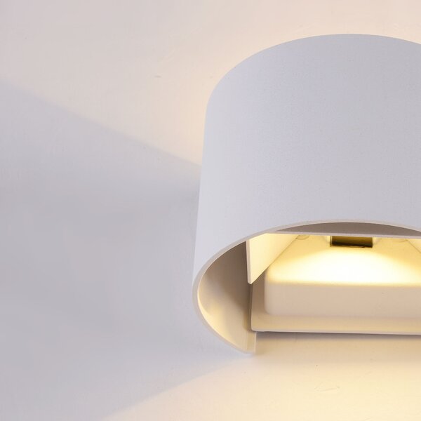 Maytoni Venkovní nástěnné LED svítidlo FULTON, 6W, v. 9,5 cm, CRI80, IP54 Barva: Černá