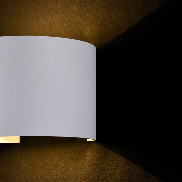 Maytoni Venkovní nástěnné LED svítidlo FULTON, 6W, v. 9,5 cm, CRI80, IP54 Barva: Černá