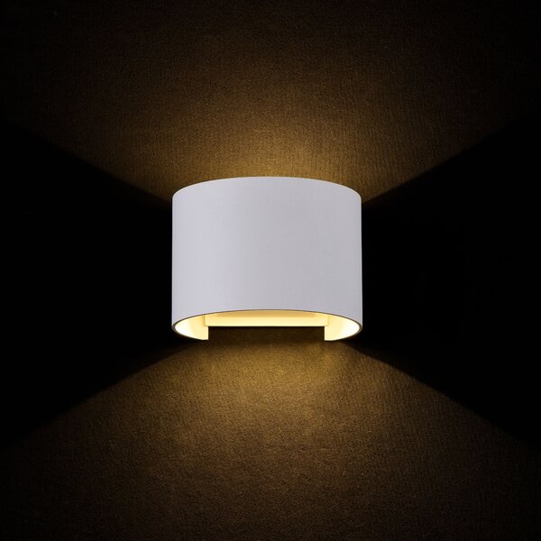 Maytoni Venkovní nástěnné LED svítidlo FULTON, 6W, v. 9,5 cm, CRI80, IP54 Barva: Černá