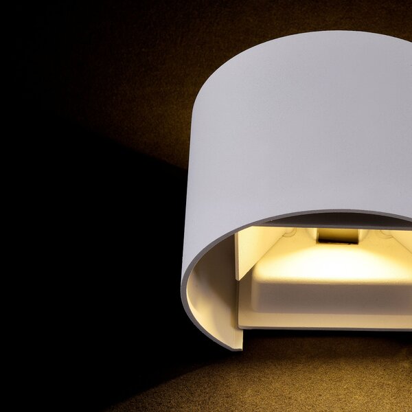Maytoni Venkovní nástěnné LED svítidlo FULTON, 6W, v. 9,5 cm, CRI80, IP54 Barva: Černá