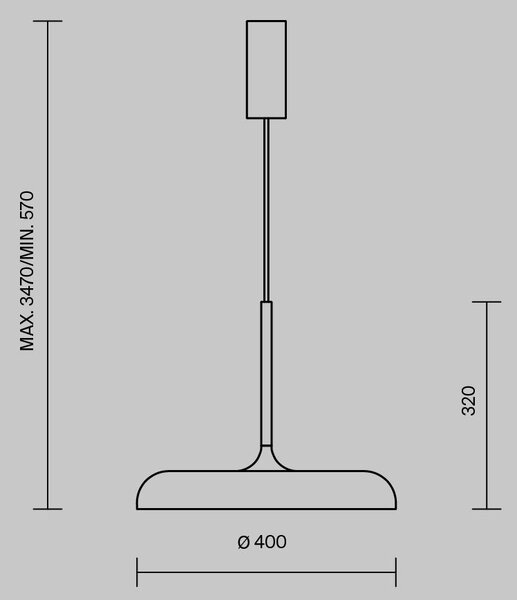 Maytoni Závěsné LED svítidlo GERHARD, 26W, Ø 40 cm, CRI80 Barva: Černá