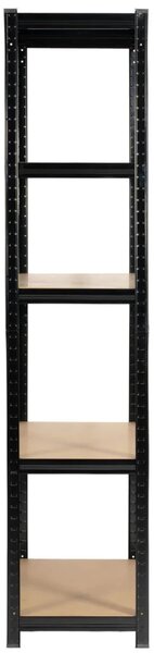 Kovový regál 90 cm QARIAN - černý