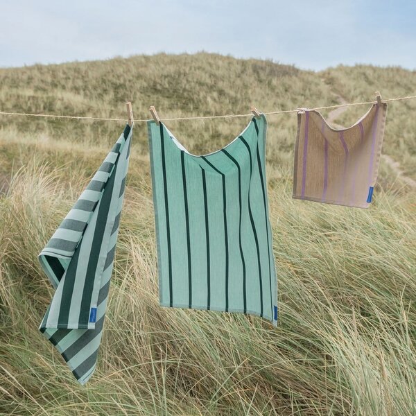 Bavlněné utěrky v sadě 2 ks 50x70 cm Stripes – Mette Ditmer Denmark
