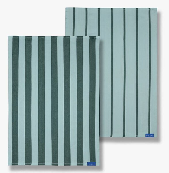 Bavlněné utěrky v sadě 2 ks 50x70 cm Stripes – Mette Ditmer Denmark