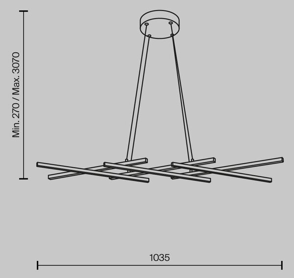 Maytoni Závěsné LED svítidlo HALO, 40W, d. 103,5 cm, CRI80 Barva: Zlatá