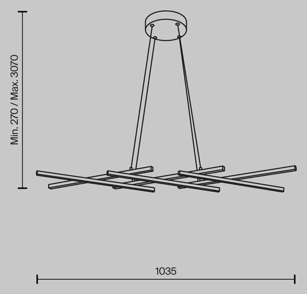 Maytoni Závěsné LED svítidlo HALO, 40W, d. 103,5 cm, CRI80 Barva: Zlatá