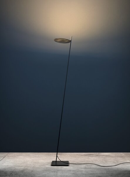 Catellani & Smith Luxusní stojací LED lampa Lederam F0, 2700K, 1x17W Barva: Bílá/Satén