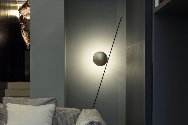 Catellani & Smith Luxusní stojací LED lampa Lederam F1, 2700K, 1x15W Barva: Bílá/Satén